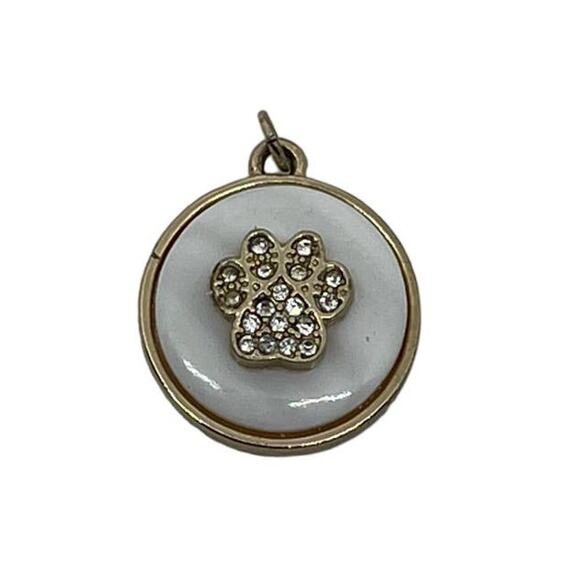 Paw Print Jeweled Pendant - Picture 1 of 5